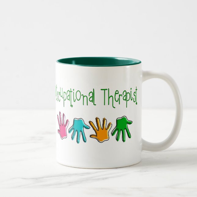 Occupational Therapist Gifts Two-Tone Coffee Mug (Right)