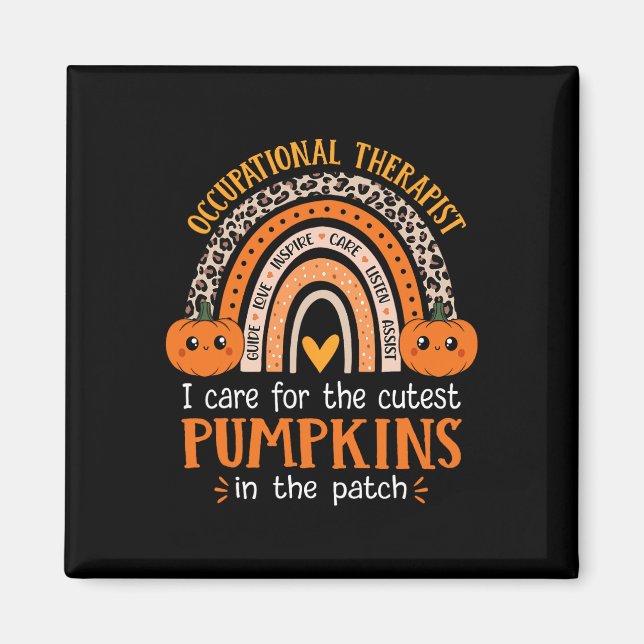 Occupational Therapist Halloween School Occupation Magnet (Front)