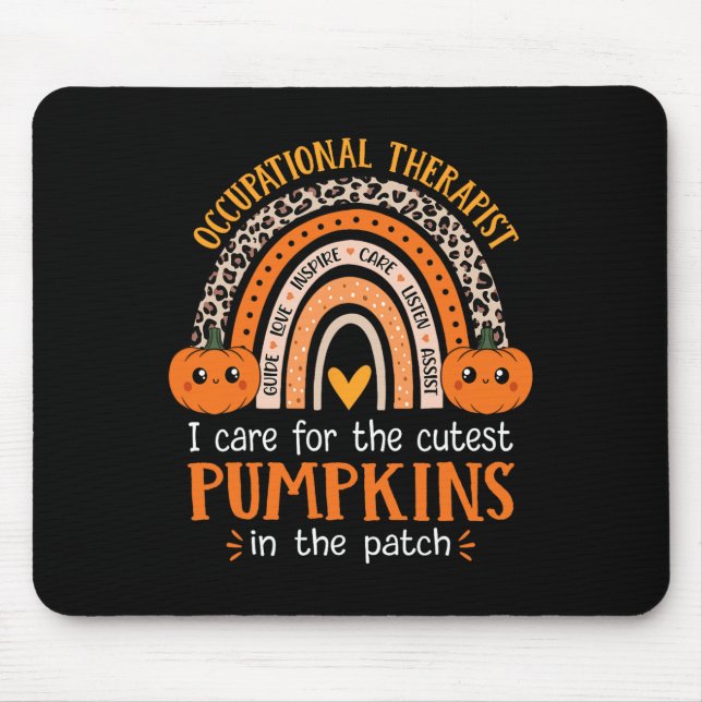 Occupational Therapist Halloween School Occupation Mouse Pad (Front)