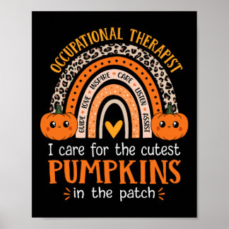 Occupational Therapist Halloween School Occupation Poster
