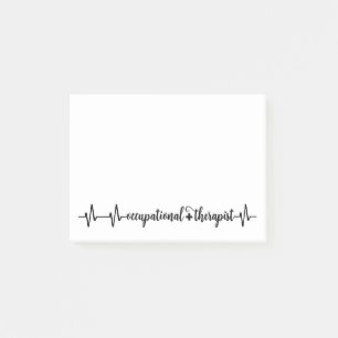 Occupational Therapist Heartbeat Therapy Post-it Notes