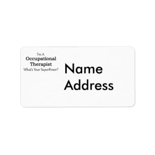Occupational Therapist Label