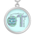 Occupational Therapist Necklace Sterling Silver