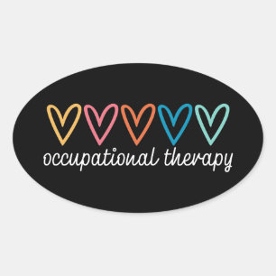 Occupational Therapist Oval Sticker