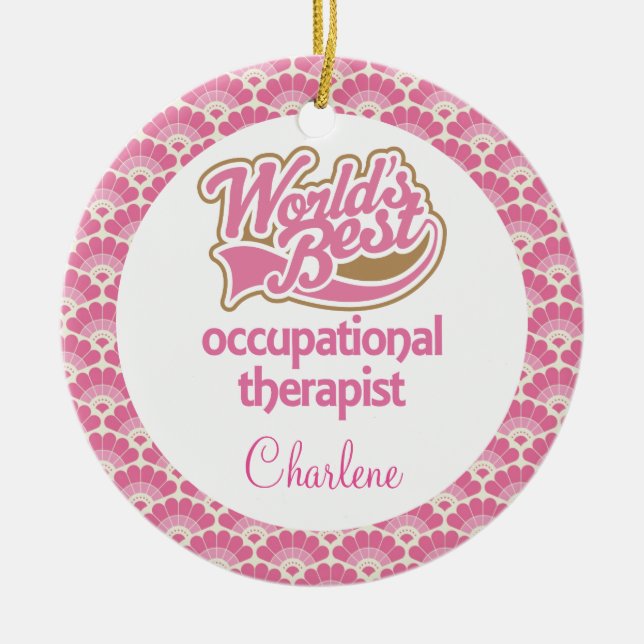 Occupational Therapist Personalised Gift Ornament (Front)
