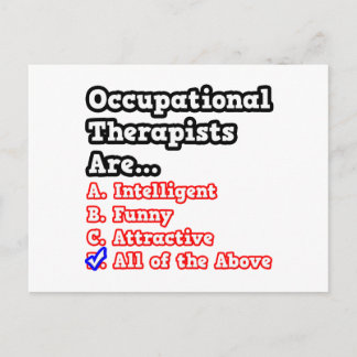 Occupational Therapist Quiz...Joke Postcard