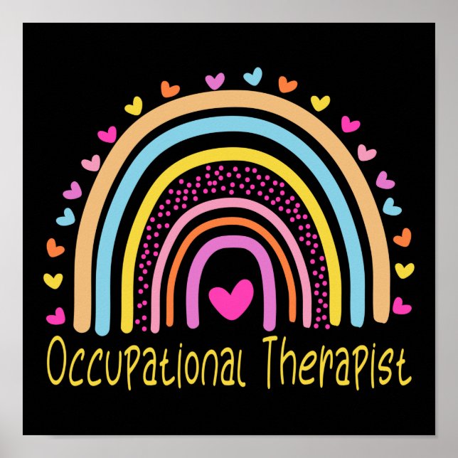 Occupational Therapist Rainbow Poster (Front)