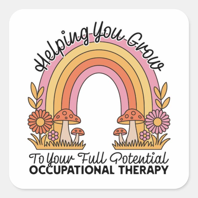 Occupational Therapist Square Sticker (Front)