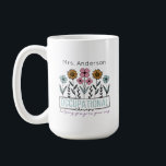 Occupational Therapist Wildflowers Teacher Name Coffee Mug<br><div class="desc">Brighten your occupational therapist's day with our "Wildflowers" coffee mug personalised with their name. Delightful wildflower design adds cheer to coffee breaks. The perfect heartfelt gift for a dedicated therapist!</div>