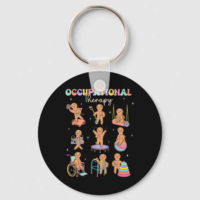 Occupational Therapists Always Make The Nice List  Key Ring (Front)