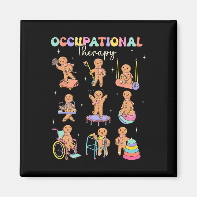 Occupational Therapists Always Make The Nice List  Magnet (Front)