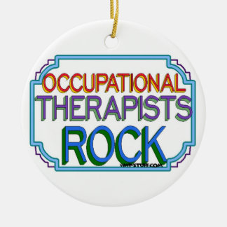 Occupational Therapists Rock Ceramic Tree Decoration