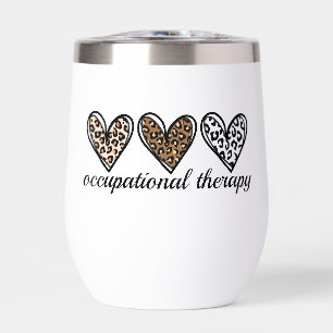 Occupational Therapy Cheetach Print Heart
