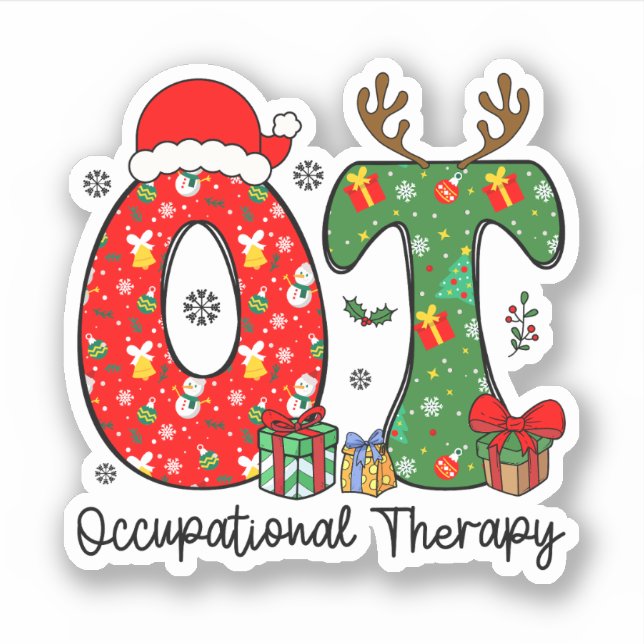 Occupational Therapy Christmas, OT OTA Christmas (Front)