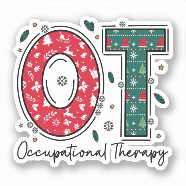 Occupational Therapy Christmas, OT OTA Christmas (Front)