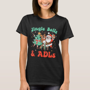Occupational Therapy Christmas Reindeer Santa Adls T-Shirt