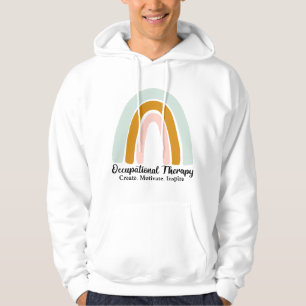 Occupational Therapy Create Motivate Inspire Rainb Hoodie