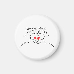 Occupational Therapy Cute Heart Magnet