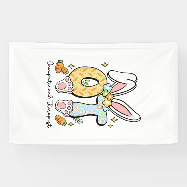 Occupational Therapy Easter Bunny OT OTA Spring Ot Banner (Horizontal)