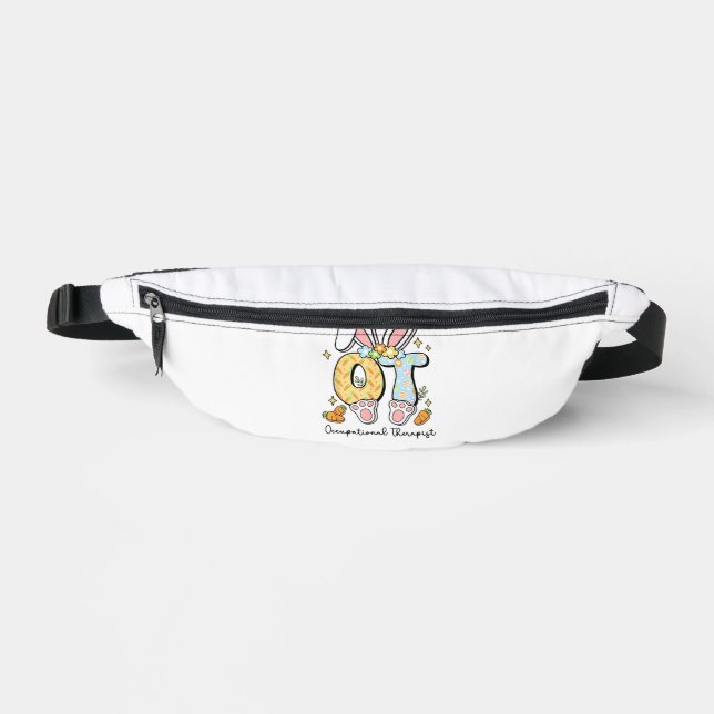 Occupational Therapy Easter Bunny OT OTA Spring Ot Bum Bags (Front)