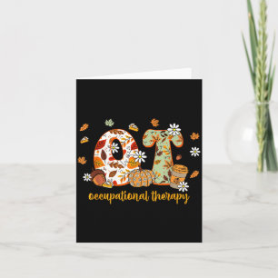 Occupational Therapy Fall Ot Ota Autumn Thanksgivi Card