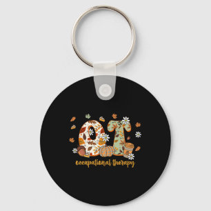 Occupational Therapy Fall Ot Ota Autumn Thanksgivi Key Ring