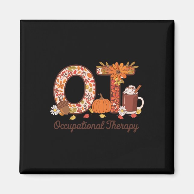 Occupational Therapy Fall Thanksgiving Occupationa Magnet (Front)