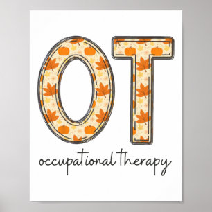 Occupational Therapy Fall Thanksgiving Occupationa Poster