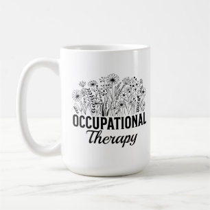 Occupational Therapy Floral Occupational OT Coffee Mug