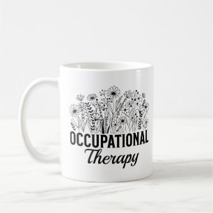 Occupational Therapy Floral Occupational OT Coffee Mug