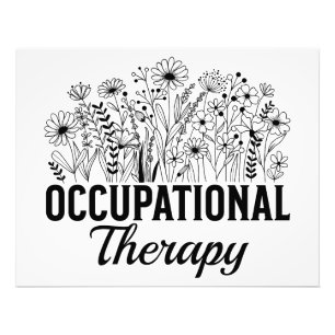 Occupational Therapy Floral Occupational OT Photo Print
