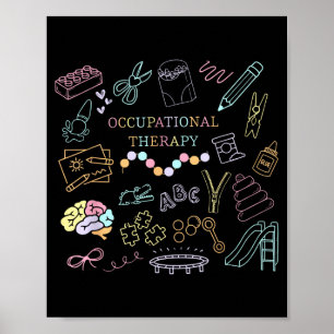 Occupational therapy funny therapy humour design poster