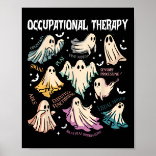 Occupational Therapy Ghost Special Edu Autism Awar Poster