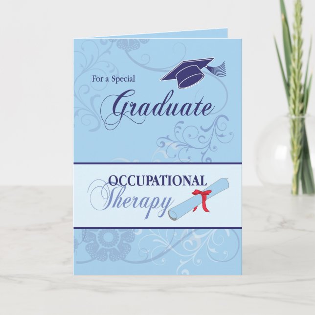 Occupational Therapy Graduation Congratulations, B Card (Front)
