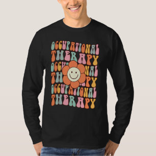 Occupational Therapy Groovy Retro Vintage Cute T-Shirt