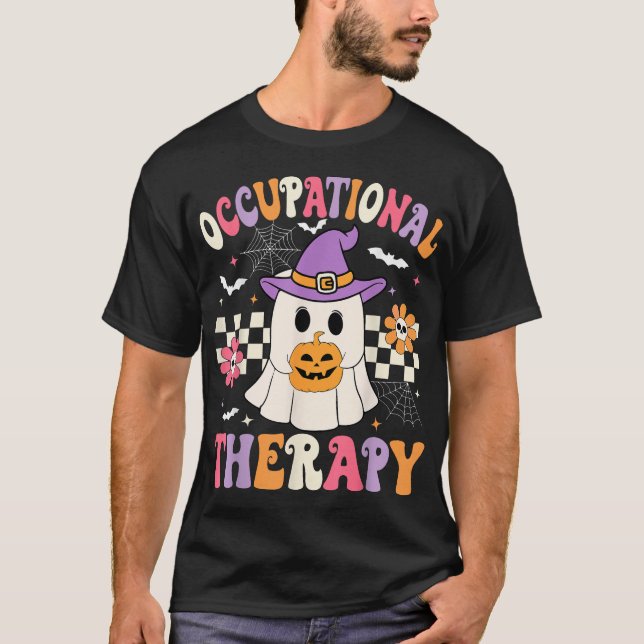 Occupational Therapy Halloween Ot Ghost  T-Shirt (Front)