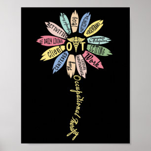 Occupational Therapy Inspire OT Month Flower Poster