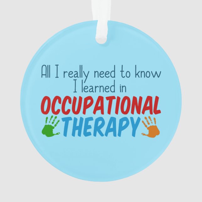 Occupational Therapy Ornament (Back)