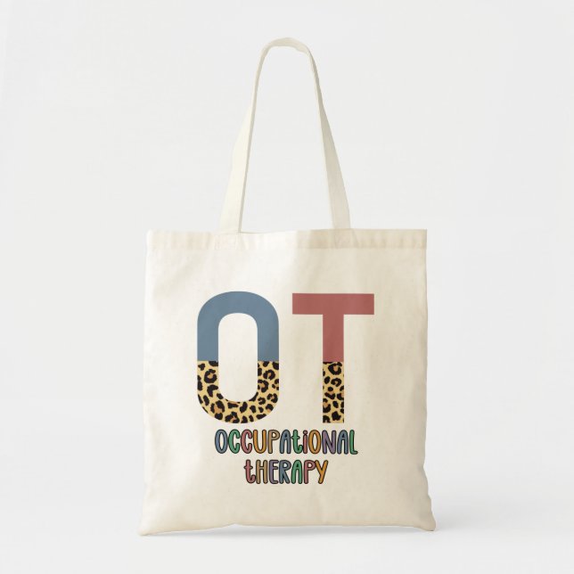 Occupational Therapy OT Cheetah Future OT Gifts Tote Bag (Front)