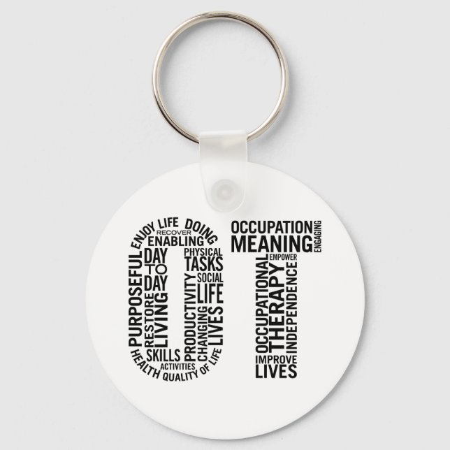 Occupational Therapy OT Key Ring (Front)