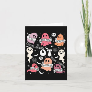 Occupational Therapy Ot Ota Halloween Spooky Cute  Card