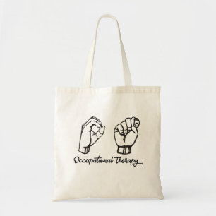 Occupational Therapy Sign Language Tote Bag
