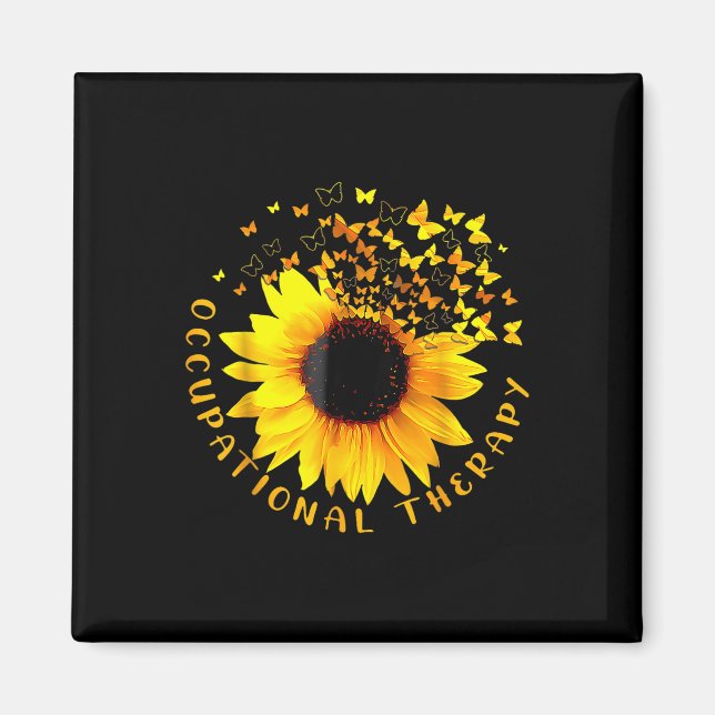 Occupational Therapy Sunflower Ot Therapist Istant Magnet (Front)