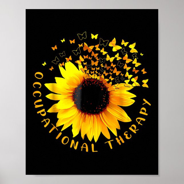 Occupational Therapy Sunflower Ot Therapist Istant Poster (Front)