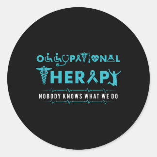 Occupational Therapy Therapist Classic Round Sticker