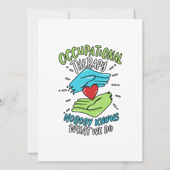 Occupational Therapy Therapist Nurse Gift Holiday Card (Front)