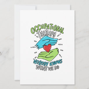 Occupational Therapy Therapist Nurse Gift Holiday Card