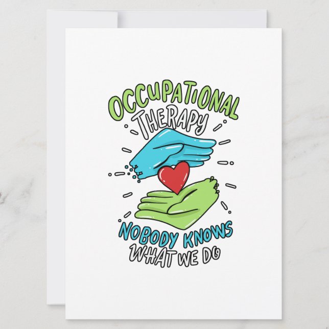 Occupational Therapy Therapist Nurse Gift Save The Date (Front)