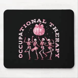 Occupational Therapy Vintage Dancing Skeleton Ot H Mouse Pad