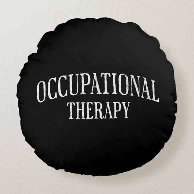 Occupational Therapy Vintage Round Cushion (Front)